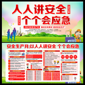 2023年安全生产月展板