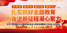 主题教育展板 党建展板