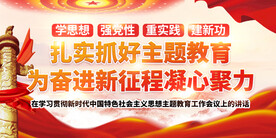 主题教育展板 党建展板