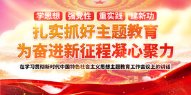 主题教育展板 党建展板