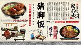 隆江猪脚饭背景墙