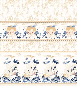 马面裙黄色树枝蓝色飞马