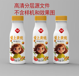 黄桃乳酸菌酸奶分层源文件