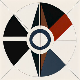 抽象色块拼接画