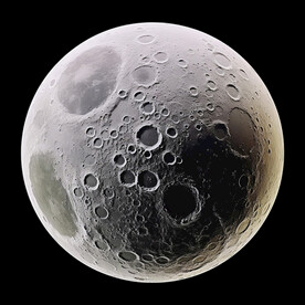 月球表面灯箱素材