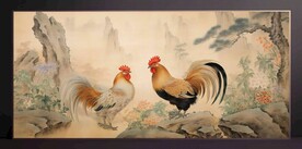 山水画装饰画无框画