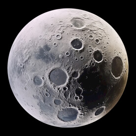 月球表面灯箱素材