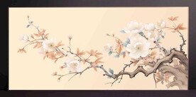 山水画装饰画无框画