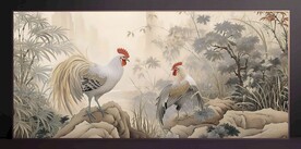 山水画装饰画无框画