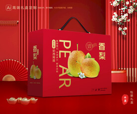 香梨礼盒 梨包装