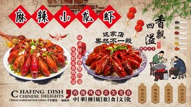 麻辣小龙虾背景墙