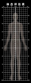 体态评估表展架