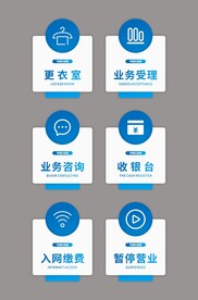 门牌设计 导视设计 银行门牌设