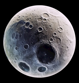 月球表面灯箱素材