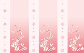 汉服红色渐变花米字结 