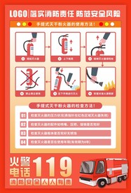 干粉灭火器的使用方法