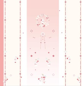 汉服粉色渐变兔子