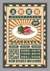 菜品上新餐饮宣传海报