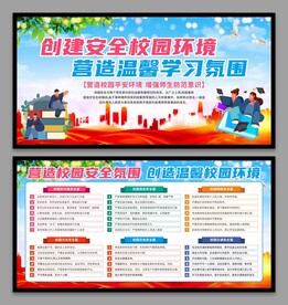 校园安全宣传展板