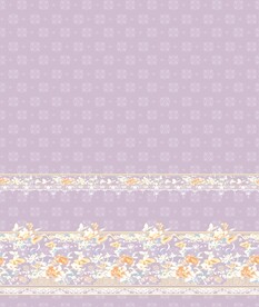 汉服紫色橙花蓝蝴蝶