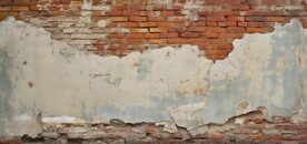 复古斑驳红砖水泥墙背景墙壁画