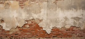 复古斑驳红砖水泥墙背景墙壁画