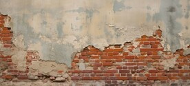 复古斑驳红砖水泥墙背景墙壁画