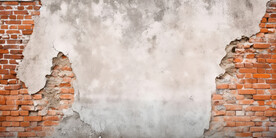 复古斑驳红砖水泥墙背景墙壁画