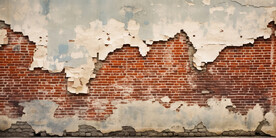 复古斑驳红砖水泥墙背景墙壁画