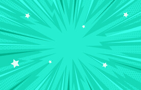 绿色放射状抽象科技线条背景