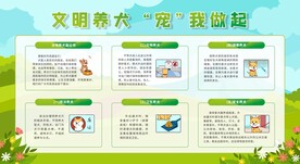 文明养犬宣传栏