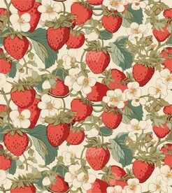 可爱草莓化妆品包装印花图案