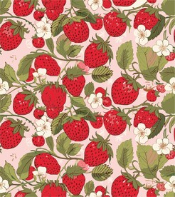 可爱草莓化妆品包装印花图案