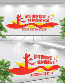 维护国家安全文化墙