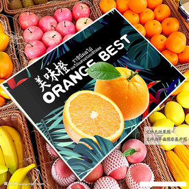 黑色橙子礼盒包装
