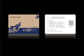 高档金色会员卡CDR矢量图