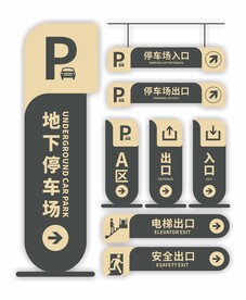 停车场导视牌