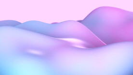 粉白渐变抽象3d山峦层叠纹理