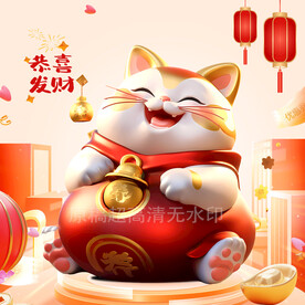 龙年吉祥物招财猫