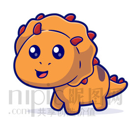 可爱卡通小恐龙