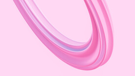 粉色3D立体抽象渐变波浪背景