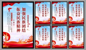 民族团结党建海报