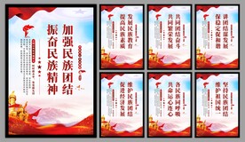 民族团结党建海报