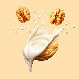 核桃牛奶奶花分层图