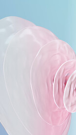 粉色3d抽象立体造型