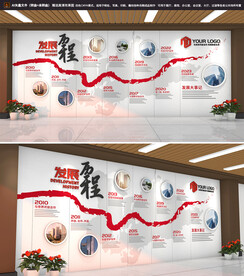 企业发展历程大事记文化墙