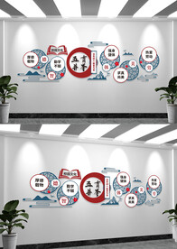 校园五育并举文化墙