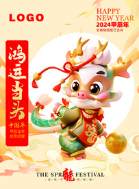 龙年IP形象海报