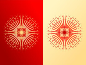 圆形底纹花纹矢量图