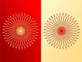 圆形花纹底纹设计